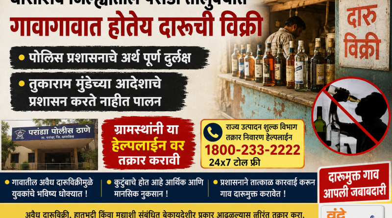 धाराशिव जिल्ह्यातील परांडा तालुक्यात गावागावात अवैध दारूविक्री; प्रशासनाचे दुर्लक्ष? धाराशिव जिल्ह्यातील परांडा तालुक्यात गावागावात अवैध दारूविक्री; प्रशासनाचे दुर्लक्ष?